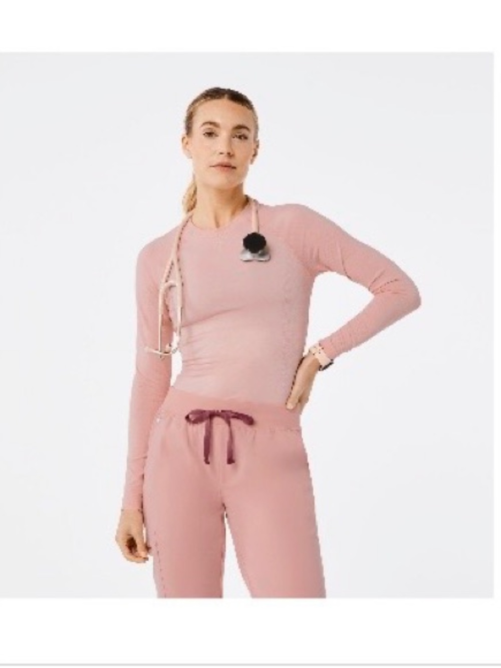 Figs xl pink sand long sleeve